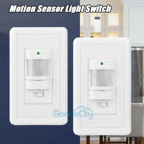 2X Body Infrared Motion Sensor Switch Detector LED Lamp Light Control Wall Mount