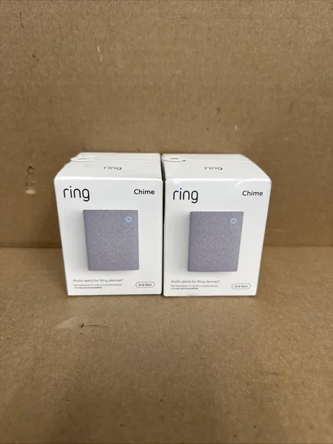 2 Ring Chime 3rd Gen Enhanced Audio Real-Time Alerts Home Security Easy Plug Ins