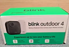 Blink Outdoor 4 One Camera System w/Sync Module New B0DHLSZXQD 840414631670
