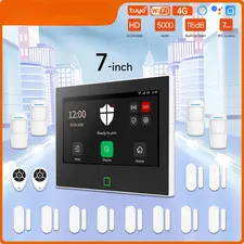 7inch 4G WiFi Security Alarm Protection Kit Built-in 5000mAh Battery Wireless