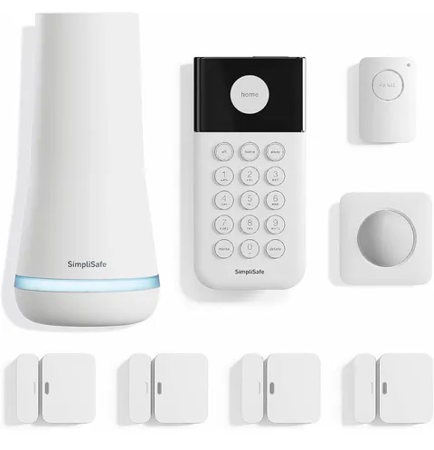 8 Piece Wireless Home Security System - Optional 24/7 Professional Monitoring -