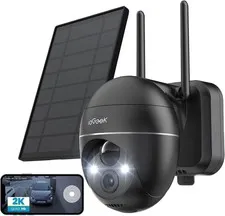 ieGeek 360° PTZ Security Camera Wireless Outdoor Solar Powered 2K with Spotlight