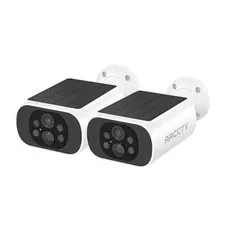 Solar Camera Outdoor Wireless for Home Security Built-in Solar Panel | 2 Pack