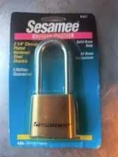 Sesame Keyless Padlock K437 Brass 