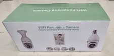 New WiFi Panorama Light Bulb Security Camera 360° HD Wireless Smart Home Cam