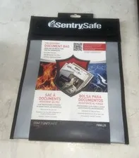 New SentrySafe Fire & Water Resistant Bag For Documents FBWLZ0NAF FREE Shipping