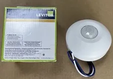 Leviton ODC0S-I1W Self-Contained Ceiling-Mount Occupancy Sensor - Watt 120V