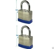50mm 1 1/2 steel laminated 2 1/2'' padlock new