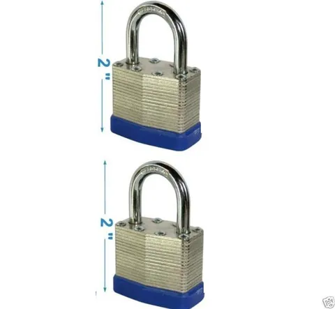 50mm 1 1/2 steel laminated 2 1/2'' padlock new