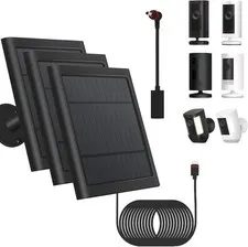 3 Pack - Solar Panel for Security Camera Spotlight Cam Plus/Pro(Battery) Stick u