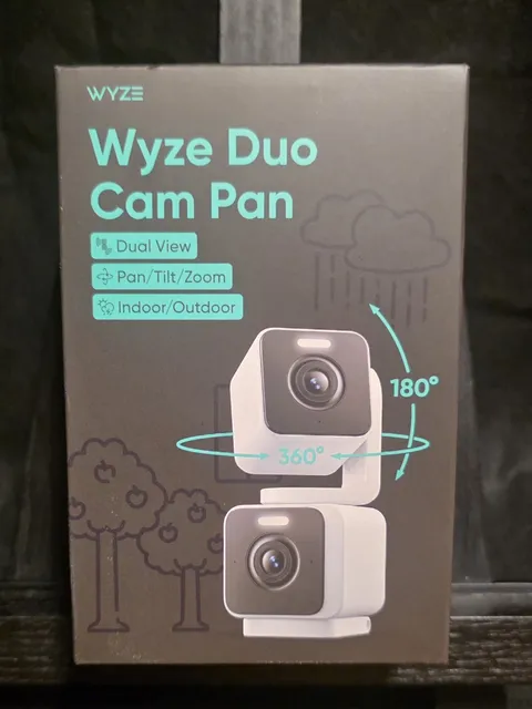 Wyze Duo Cam Pan 2K IP65 Indoor Outdoor Pan Tilt Camera Alexa Brand New Sealed