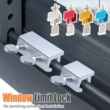 Adjustable Window Lock Cap Safety Lock Window Lock Stopper Sliding Sash Stopper