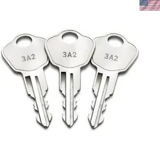 3-Pack Pre-Cut 3H2 Keys for Sentry Safes - Ideal for Storage Chests & Lock Boxes