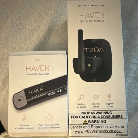 Haven Home Air Monitor & Central Air Controller Wi-Fi Alexa 24VAC CAC-FGH01-A0
