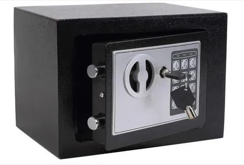 Caja Fuerte Electrónica de Acero con Teclado Digital y Llave de Emergencia