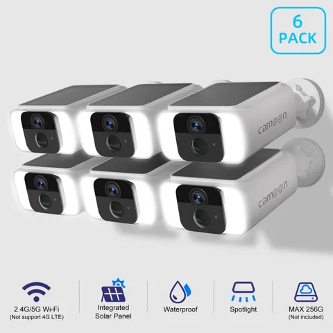 2K Solar Security Camera, Wireless Outdoor, Dual-Band Wi-Fi AI Human Detection