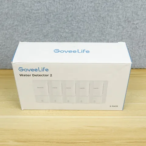Govee Life WiFi Water Leak Detector 2, 100dB Adjustable Alarm Pack of 5 Open Box
