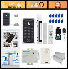 RFID Keypad Door Access Control System Kit, 600lbs Magnetic Lock, Home Security,