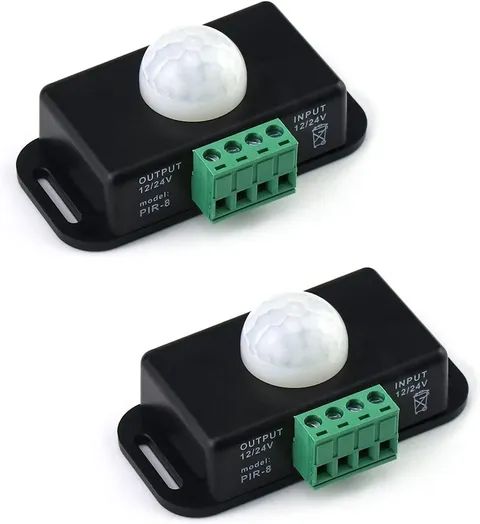 LED Motion Sensor Switch Set of 2 - Efficient 12-24V Lighting Control Solution