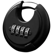 Durable Metal Combination Discus Lock for Outdoor Fence Black Stainless Steel