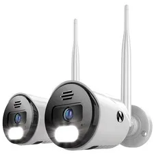Night Owl CAM-2PK-WNIP8LBU Wi-Fi IP 4K HD Spotlight Cameras with 2 Way Audio - 2