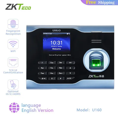 ZKTeco U160 Biometric Fingerprint Time Attendance Time Clock Time Recorder WiFi