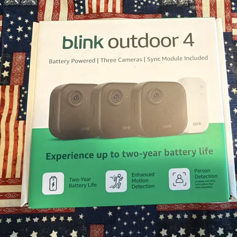 Blink Outdoor 4 3-Pack Wireless Wi-Fi 1080p Battery Cams + Sync Module Alexa