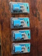 4X [ZARKER XD35] Padlock- 3 Digit Combination Lock for Gym, Sports, School 