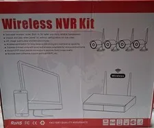 4CH Wireless Wi-Fi NVR Kit w/ 4 IP Cameras, Night Vision, Cloud P2P