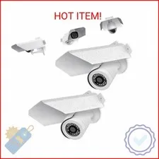 Moxweyeni 2 Pack Universal Metal Security Camera Cover Aluminum Waterproof Sun R