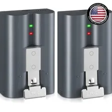 2 Pack 8000mAh Rechargeable Battery and Charger Station for Ring Doorbell 2/3+/4