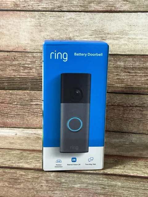 Ring Battery Doorbell 2nd Gen (newest model) 2K Speckled Gray [NEW]