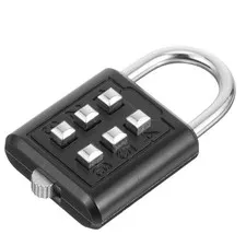 Zinc Alloy 6 Digit Combination Lock Durable Outdoor Code Lock for Travel