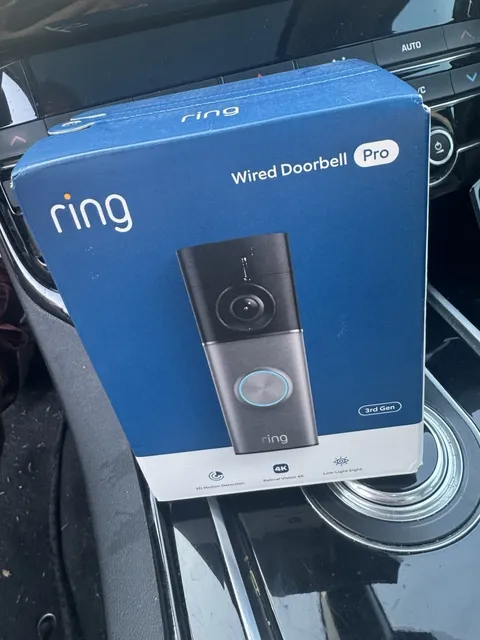 Ring - Wired Doorbell Pro (3rd Gen) Retinal 4K for ultra-clear video, 10x Zoom