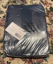 *2 NEW* ENGPOW FireProof Document Bag with Lock, 15.5X11" NAVY AND PINK
