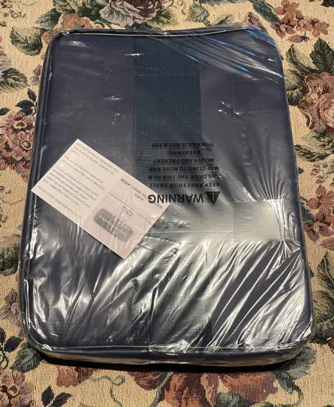 *2 NEW* ENGPOW FireProof Document Bag with Lock, 15.5X11" NAVY AND PINK