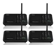 Wuloo WL666-P4 Wireless Intercoms System - BlackWuloo Wireless Intercom System
