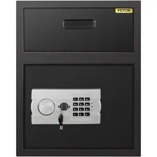 Depository Digital Safe, 1.7 Cubic Feet Carbon Steel, Electronic Code Lock