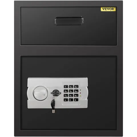 Depository Digital Safe, 1.7 Cubic Feet Carbon Steel, Electronic Code Lock