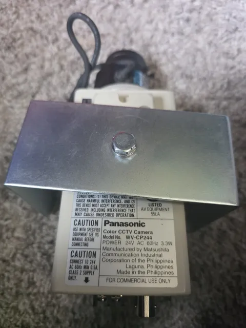 Panasonic WV-CP244 CCTV Camera w/ Cosmicar Pentax 3.5-8mm Varifocal