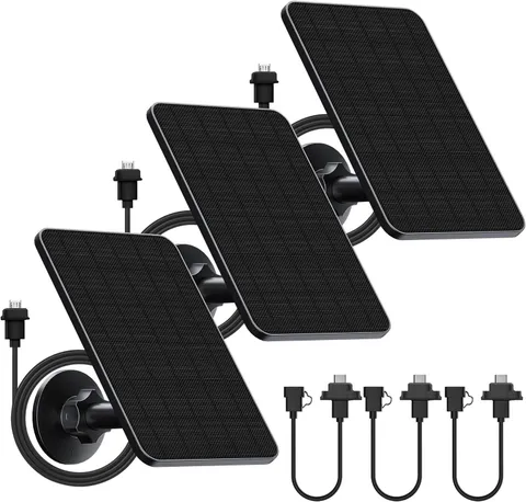 3 Pack Solar Panel Blink Outdoor(3rd Gen XT3/Blink Outdoor 4(4th Gen & Blink