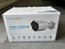 Amcrest 4MP PoE Outdoor Bullet Security IP Camera White NEW IP4M-1026EW