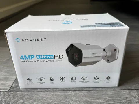 Amcrest 4MP PoE Outdoor Bullet Security IP Camera White NEW IP4M-1026EW