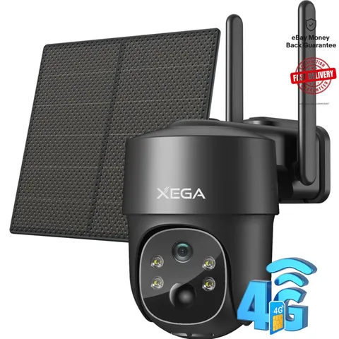 Mobile 4G LTE Solar Security Camera - HD Video & Instant Alerts for Safety