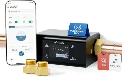 Water Leak Detector Valve Ultrasonic Micro Leak Detection APP Wi-Fi Control 3/4