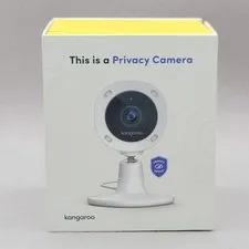 Kangaroo Privacy Camera White HD Motion Detection Night Vision Two Way Audio