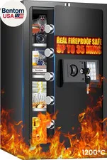 Fireproof Safe for Home, Money Safe for Cash,70 Lbs Heavy Duty Fire Proof Safes 