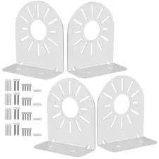 4 PCS LShaped Steel Security Dome Camera Mount Bracket Universal Waterproof