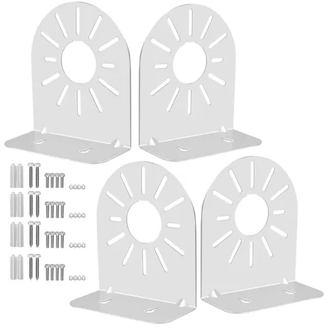 4 PCS LShaped Steel Security Dome Camera Mount Bracket Universal Waterproof