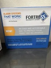Fortress Total Security Wireless Home Alarm Complete System Kit White w/ Keypad